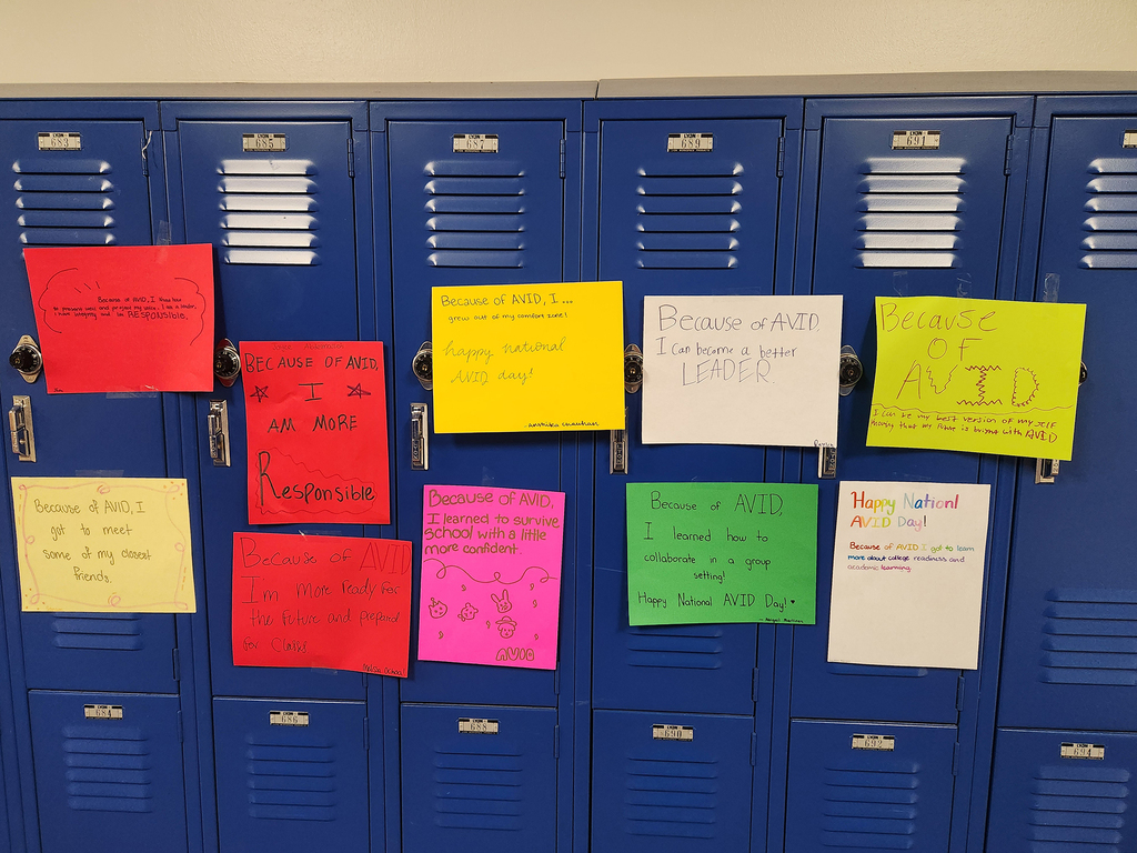 Messages written by AVID students