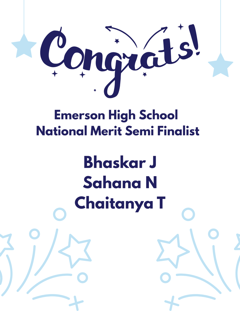 National Merit Semi Finalist