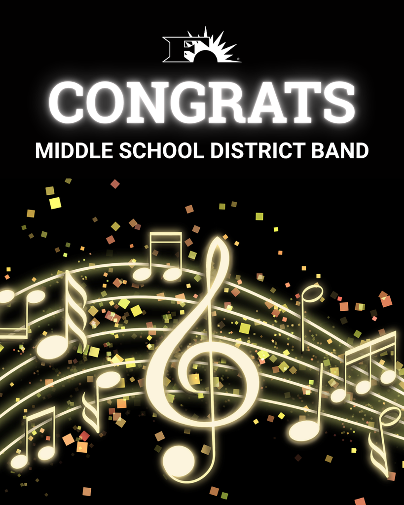 Congrats middle school district band