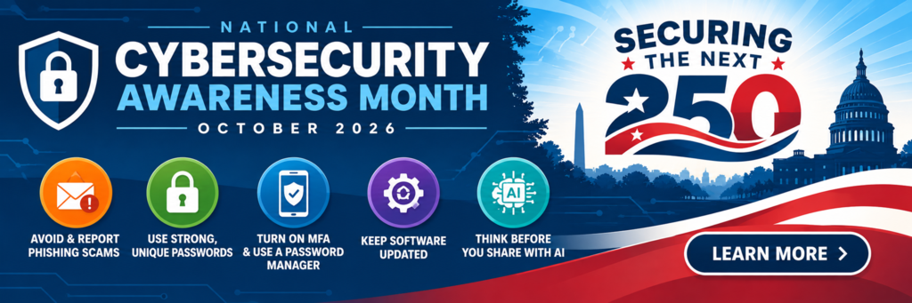 National Cybersecurity Awareness Month 2026 Graphic
