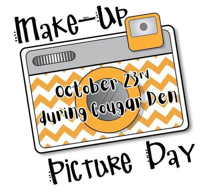 Make-Up Picture Day - October 23rd
