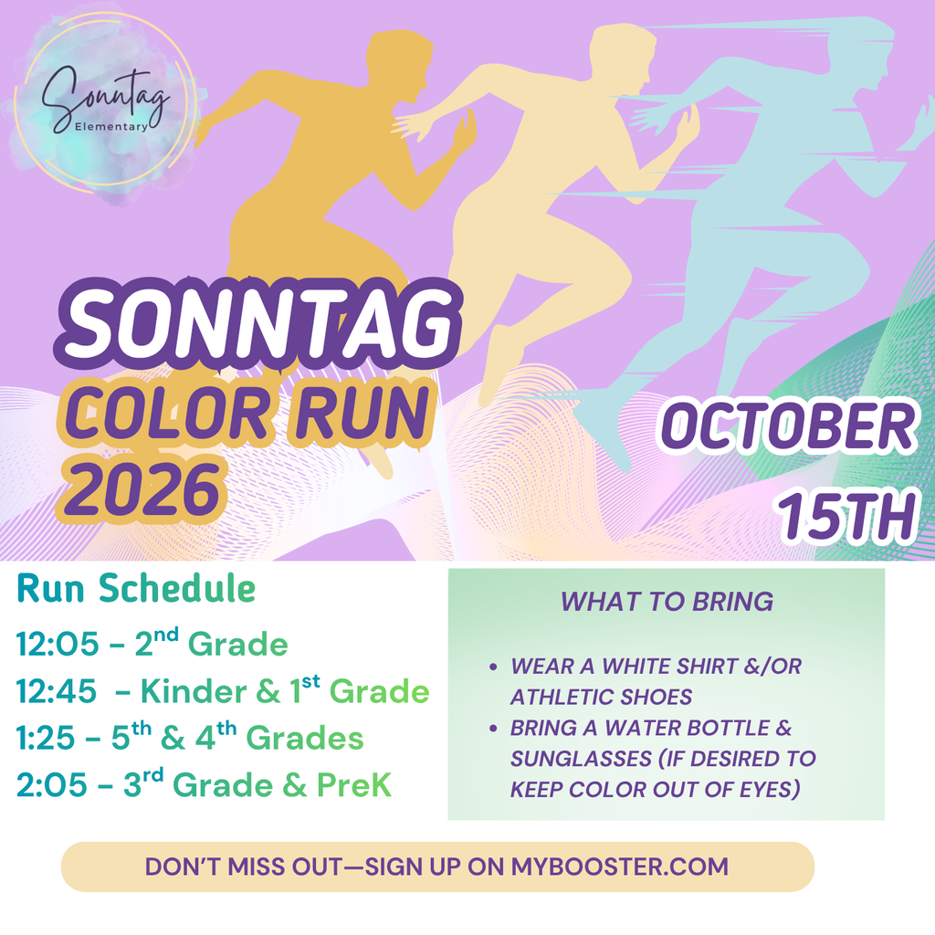Color Run Schedule for tomorrow and what to bring