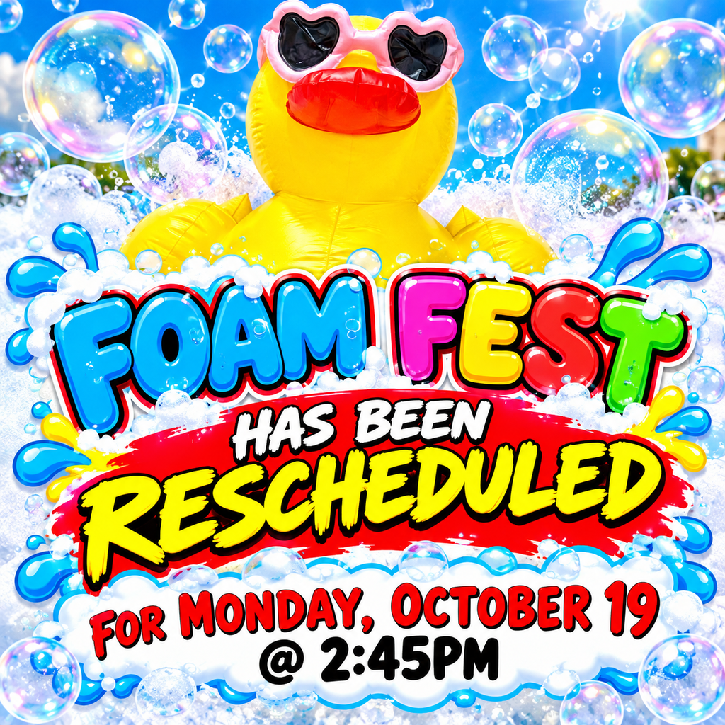 Foam Fest Rescheduled