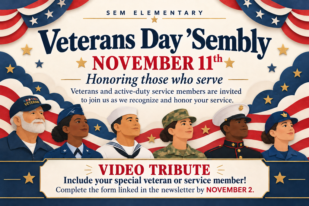 veteran's day sembly invitation for November 11th