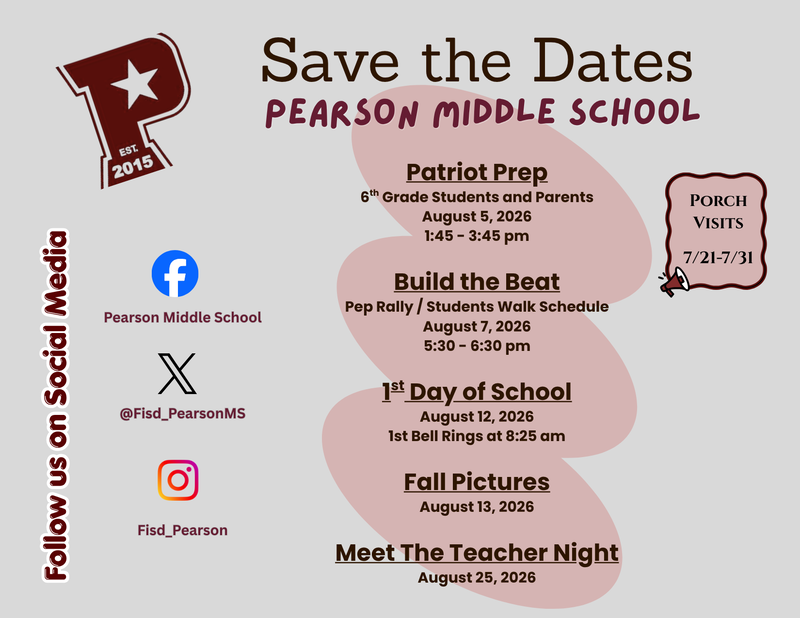 26-27 Save the  Dates