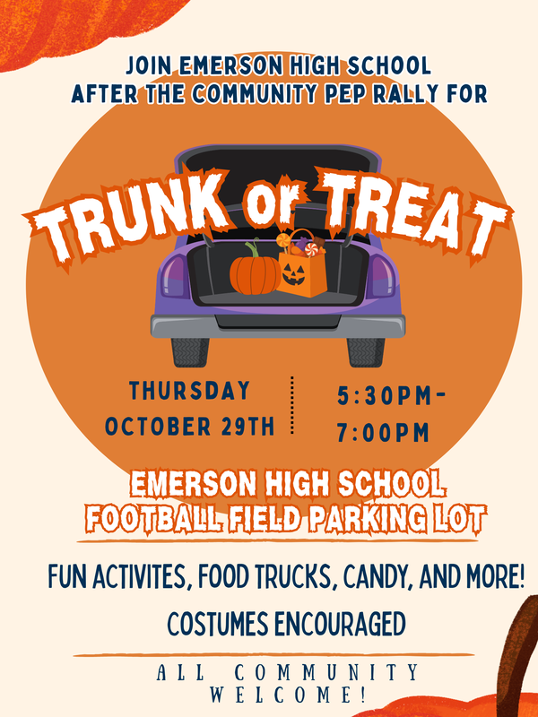 Trunk or Treat info