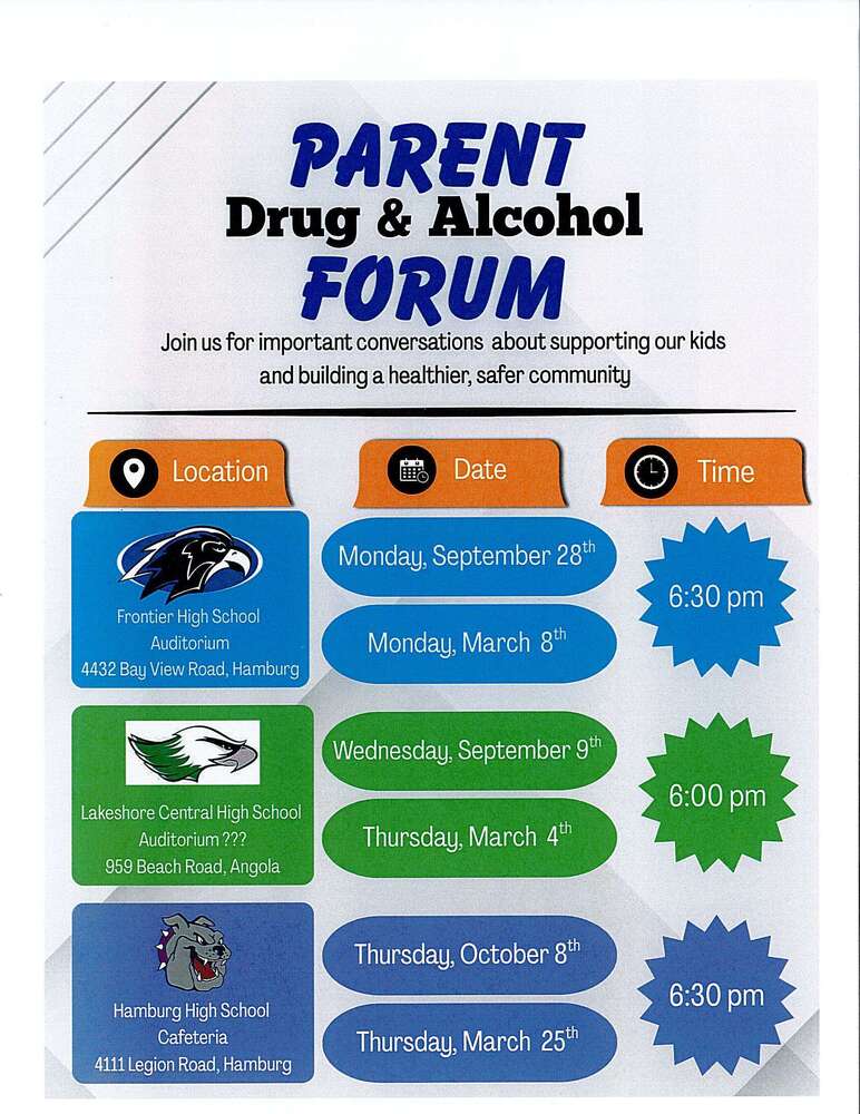 Parent Drug & Alcohol Forum Flyer