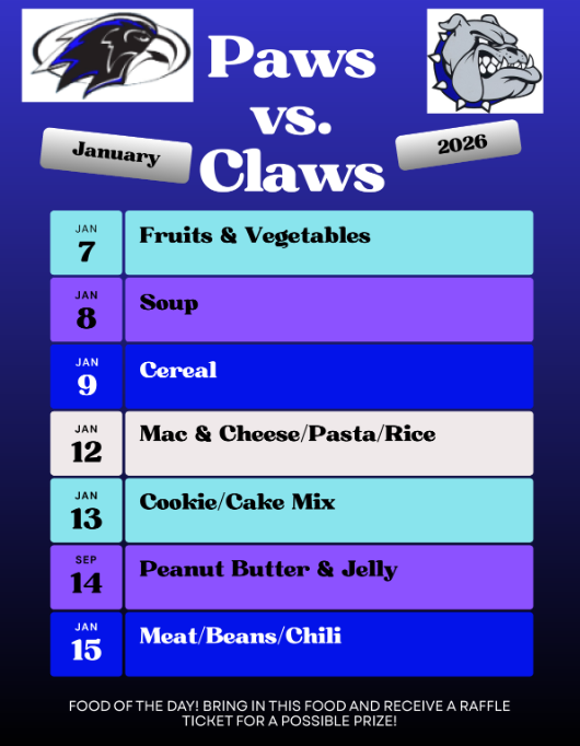 Paws vs Claws Food Drive