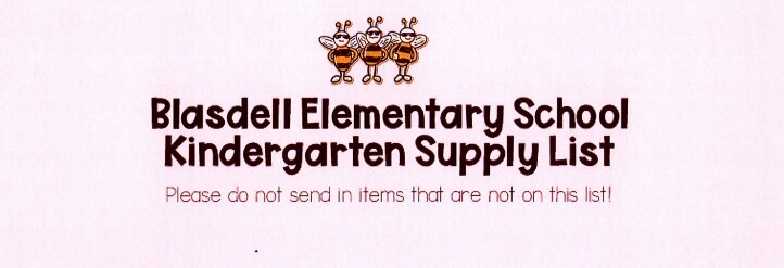 Blasdell School Supply Flyer