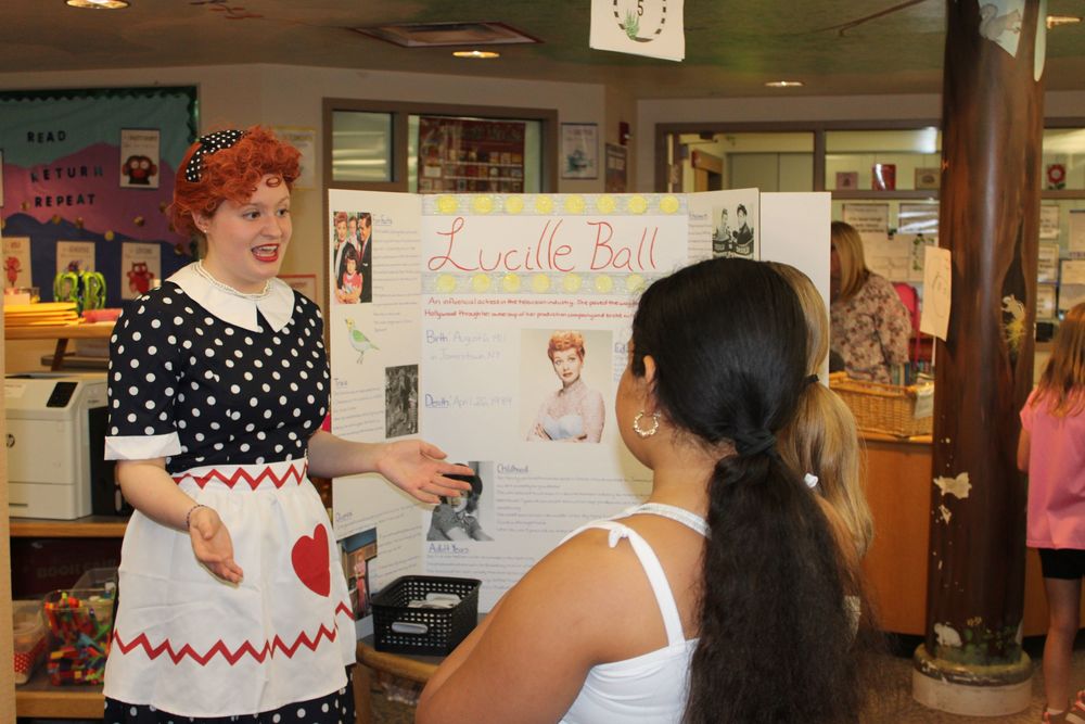 Frontier student as Lucille Ball