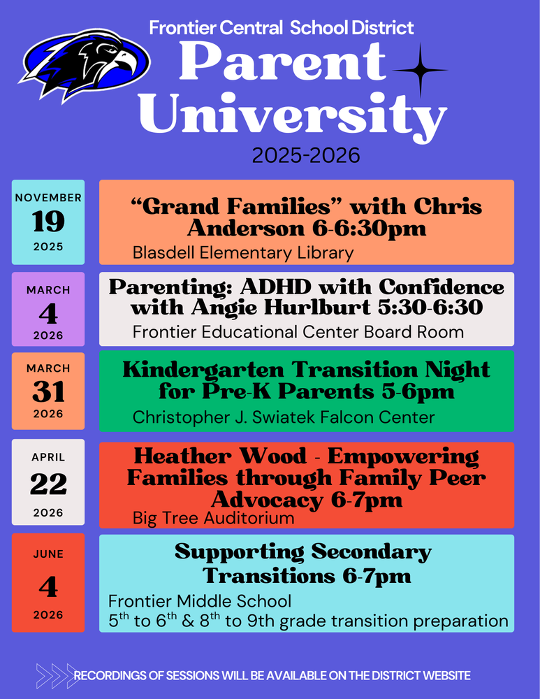 Parent University Flyer