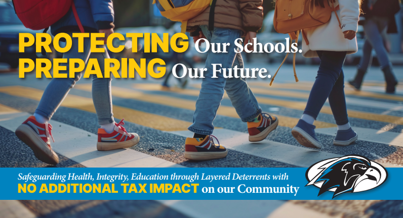 Safety flyer of children walking