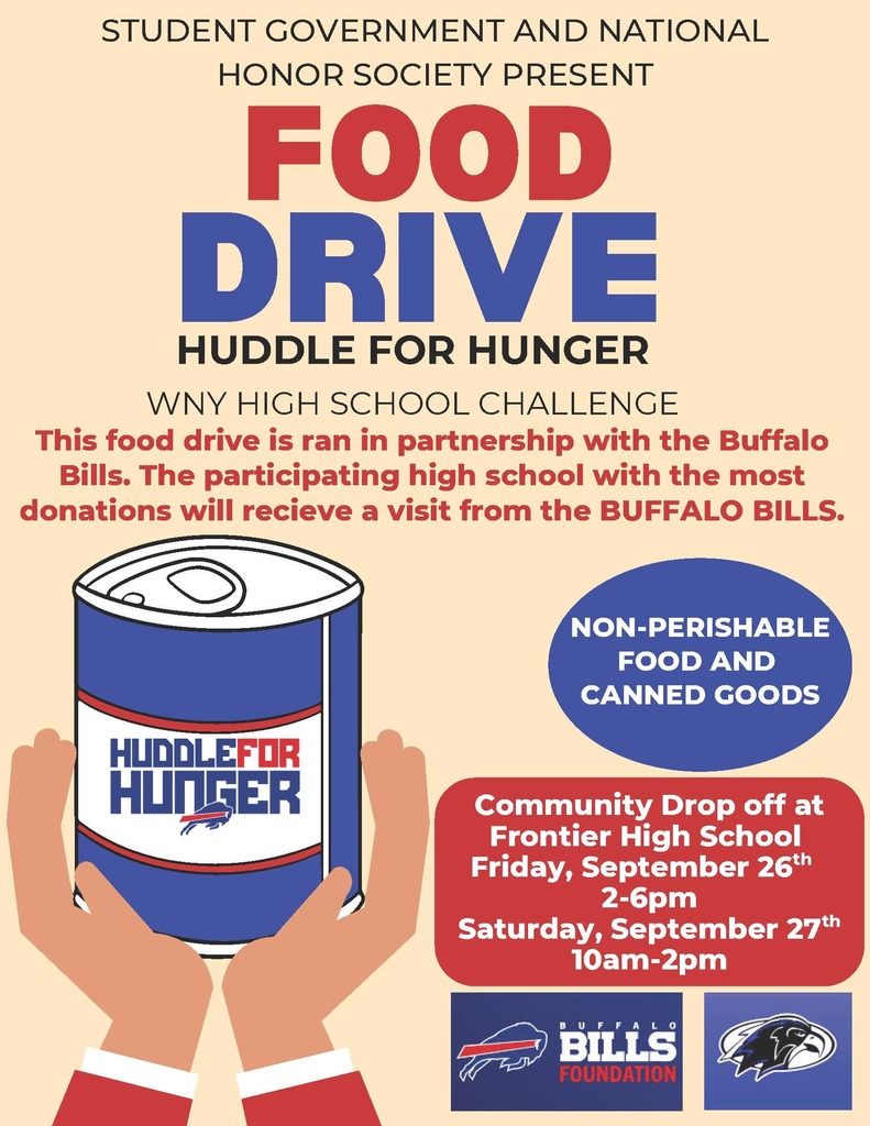 Student Government Huddle for Hunger Poster