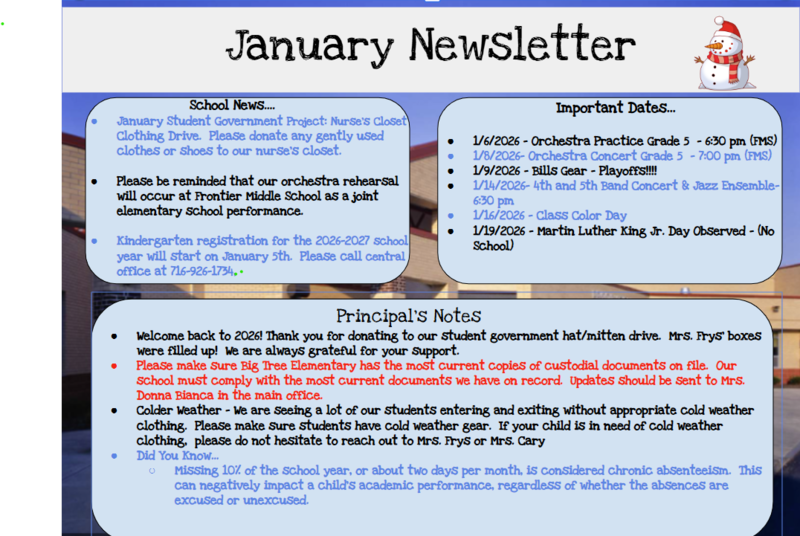 January Newsletter