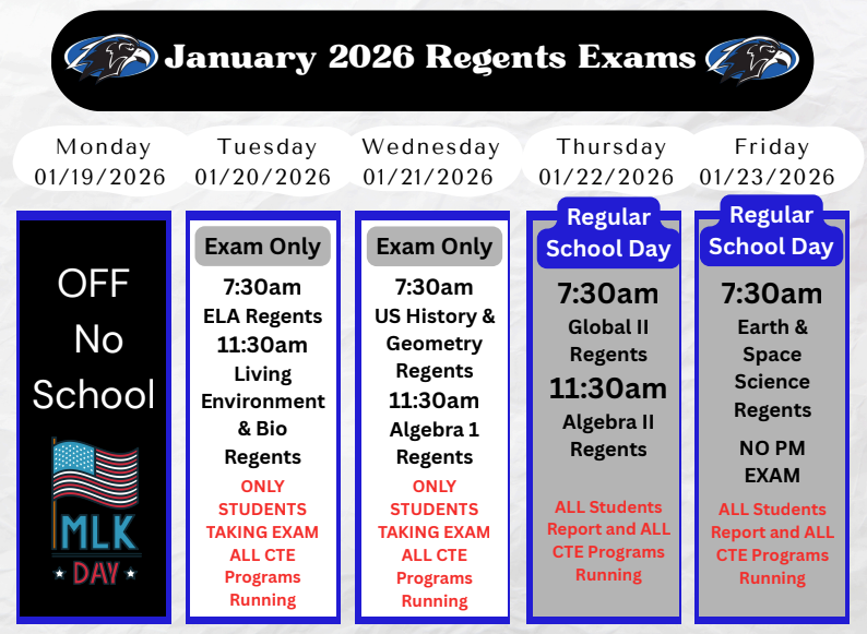 2026  Regents Schedule