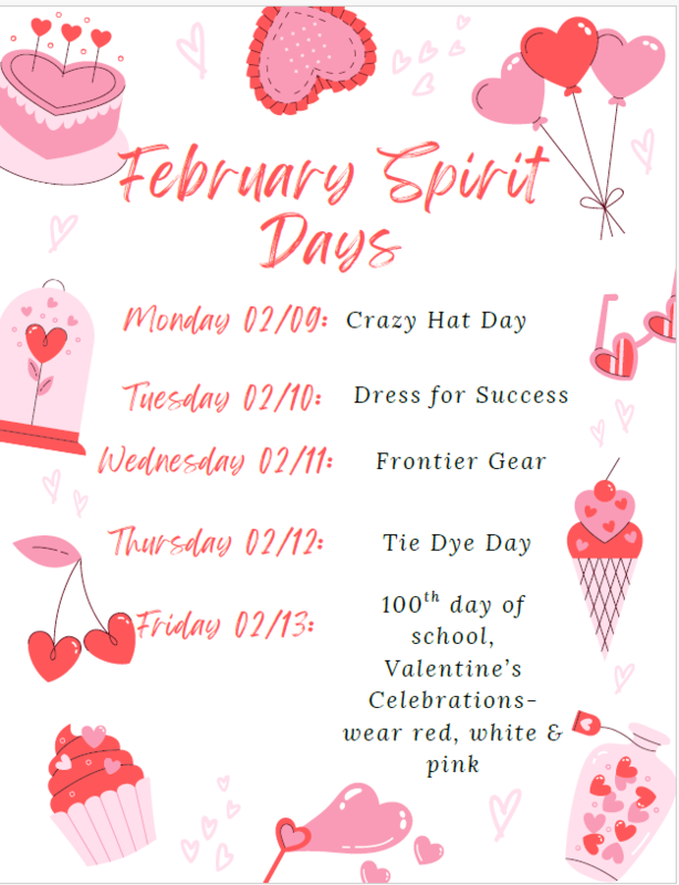 CE Feb Spirit Days