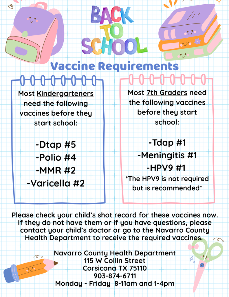 Back to School Vaccine