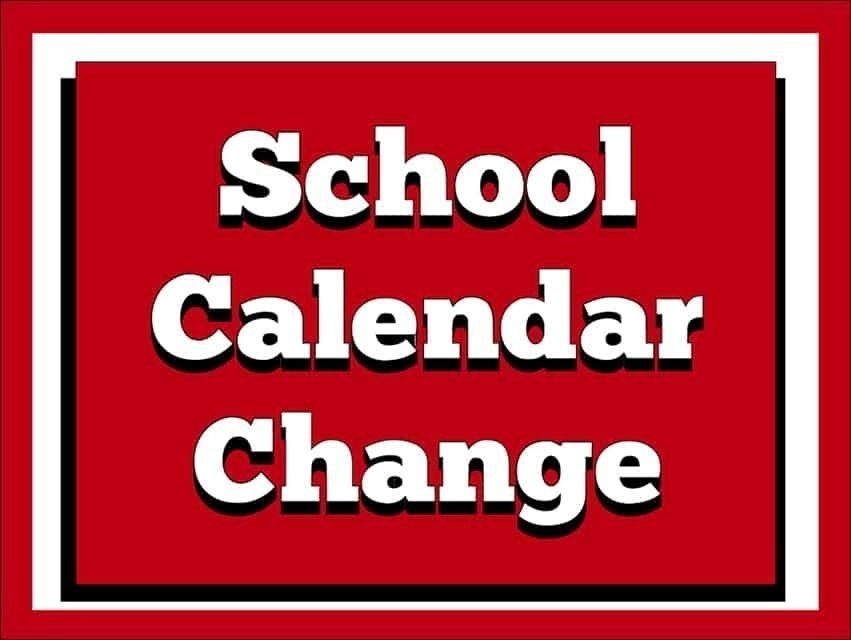 Please note this change!