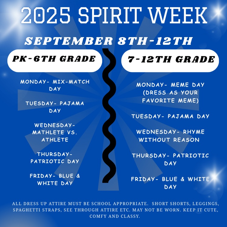 September 8th-12th; Homecoming 