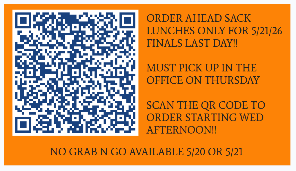 Thursday Lunch Order QR code