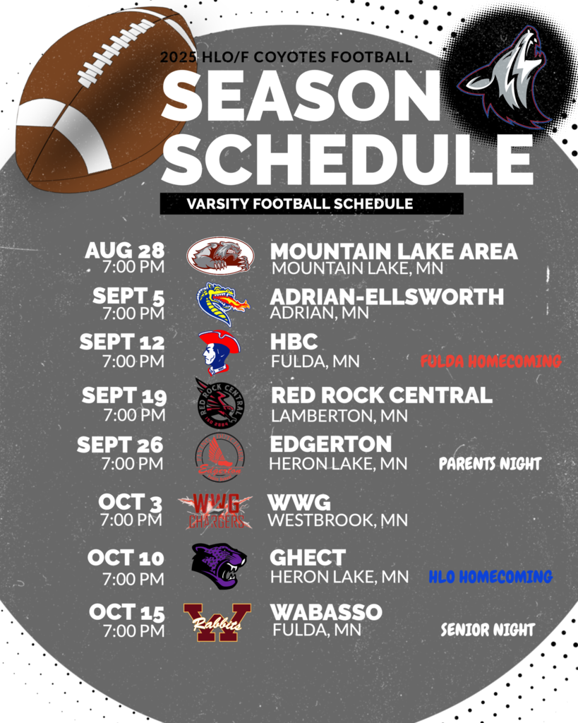 Football Schedule. 2025