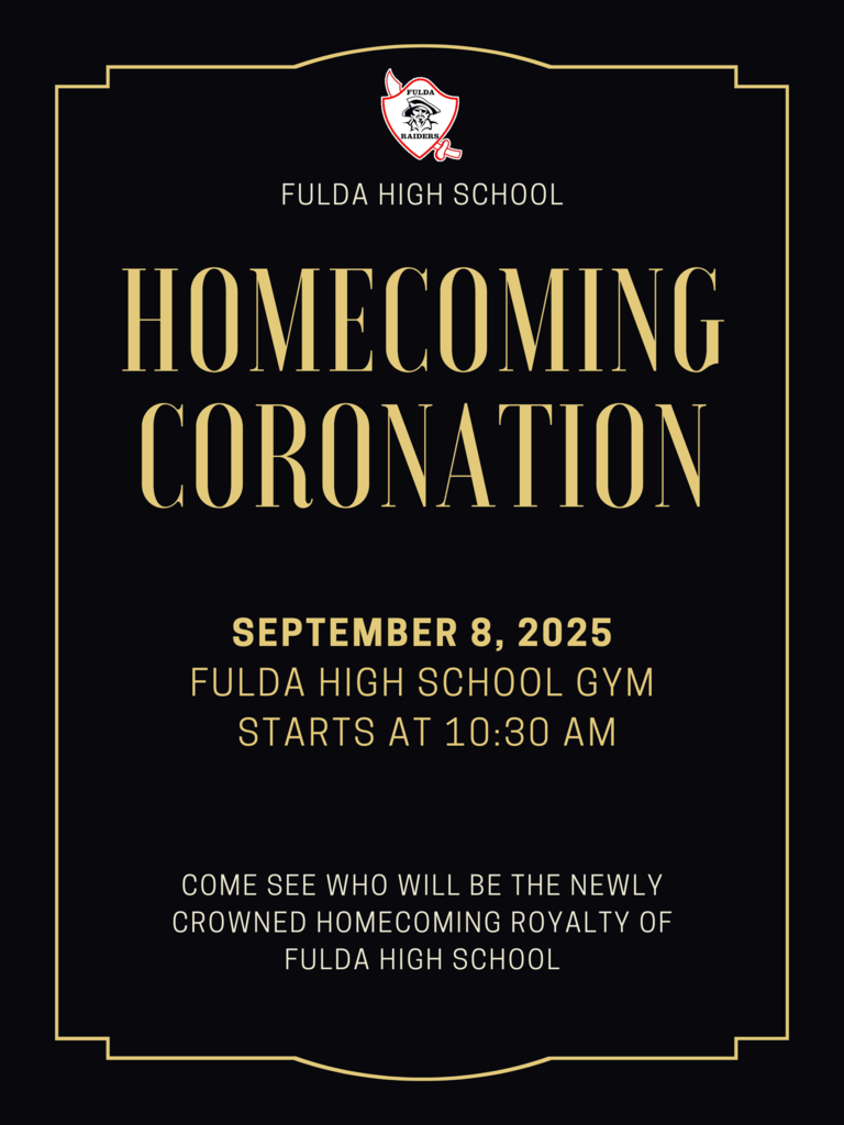 2025 Homecoming Coronation Invitation