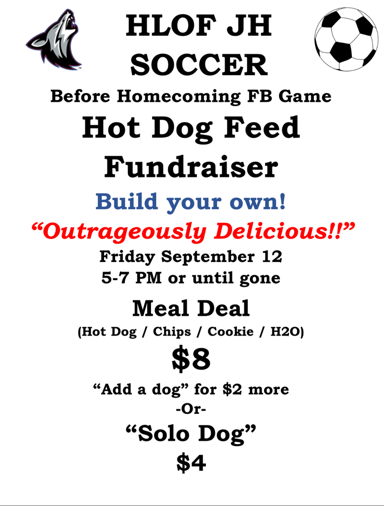JH Soccer Hot Dog Feed