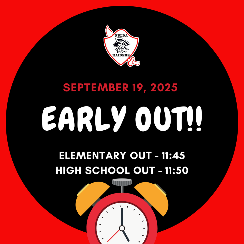 Early Out- TODAY September 19th