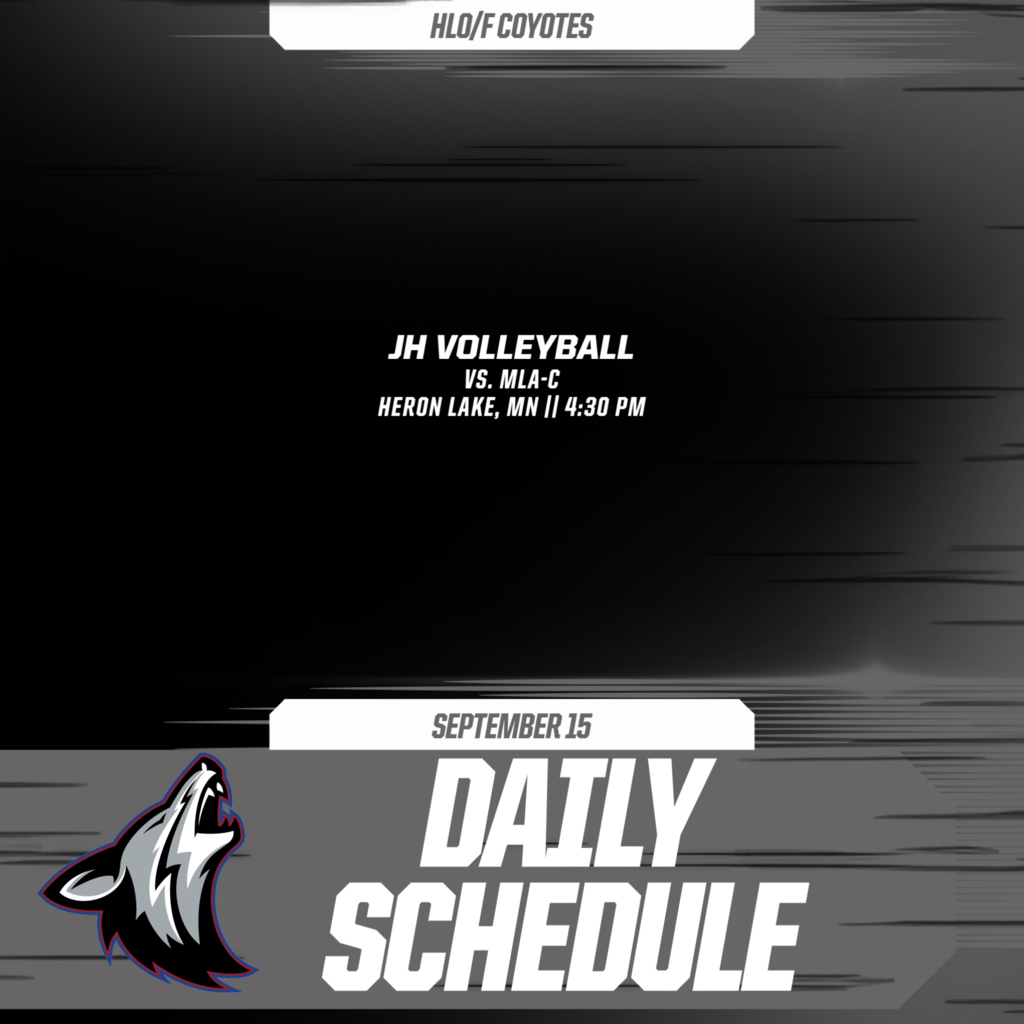Daily Schedule - September 15