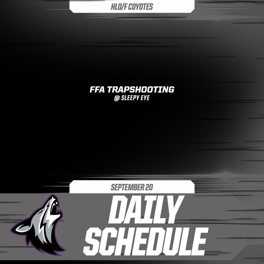 Daily Schedule - September 20