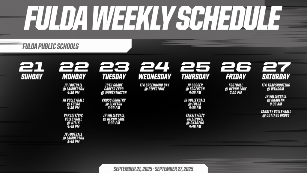 Weekly Schedule