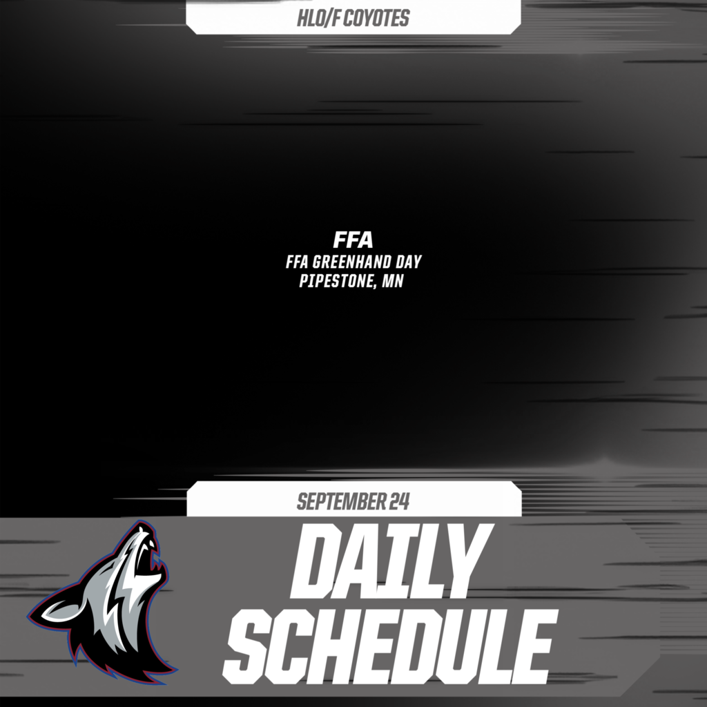 Daily Schedule for September 24