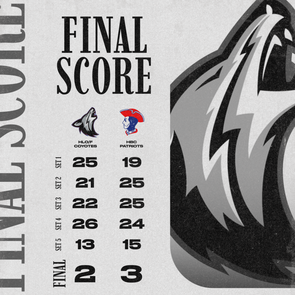 Volleyball Final Score vs HBC