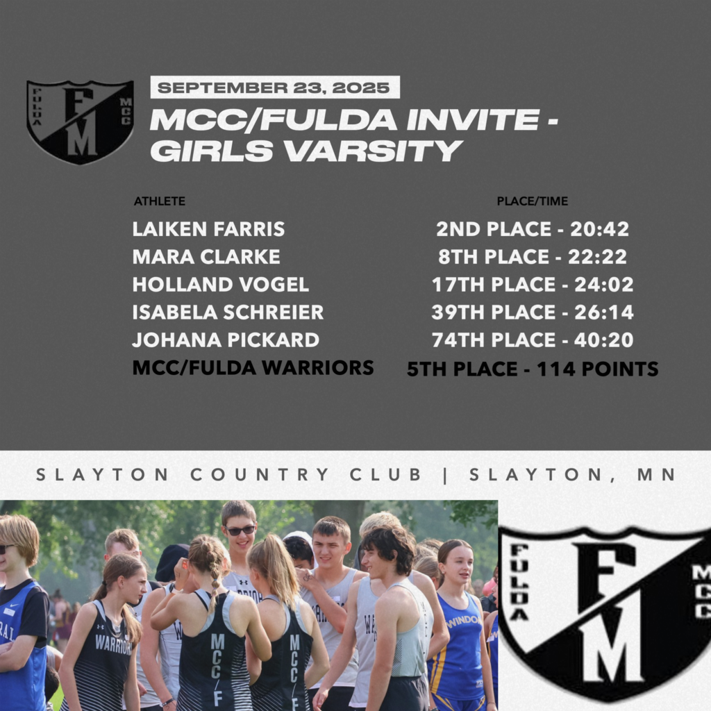 MCC/Fulda CC Girls Results