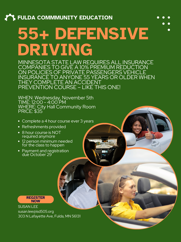 55+ Defensive Driving