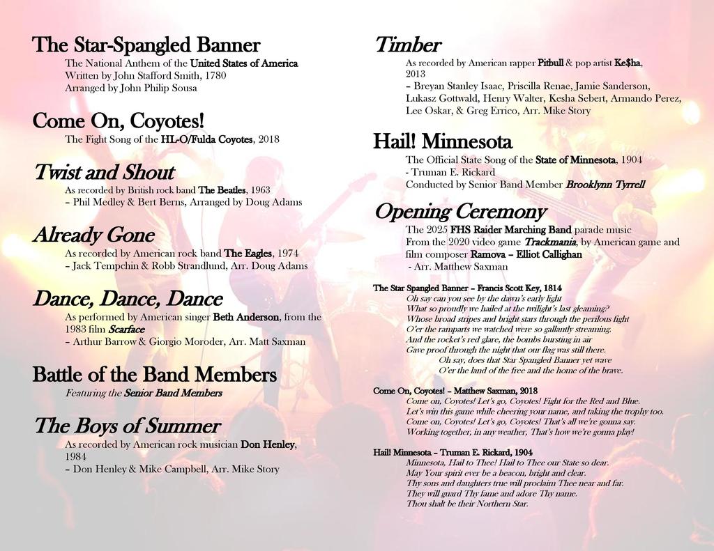 Concert program
