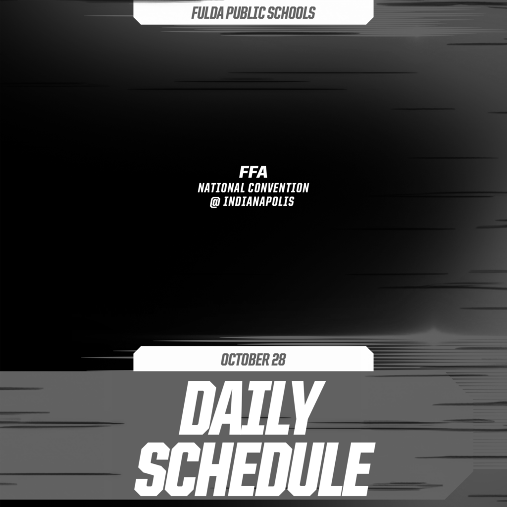 Daily Schedule - October 28th