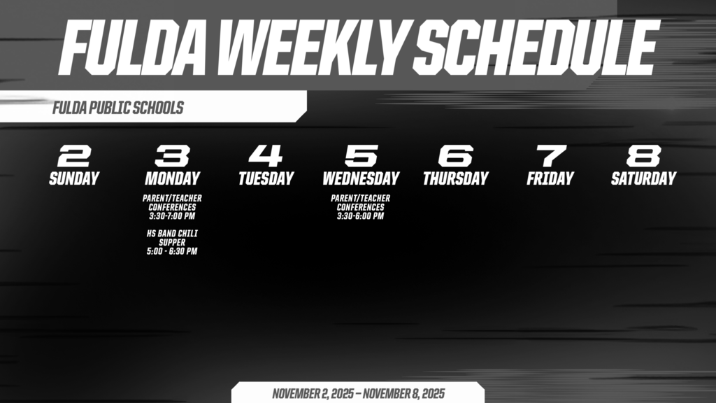 Weekly Schedule 