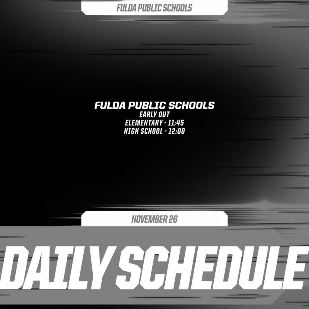 DAILY SCHEDULE - NOVEMBER 26
