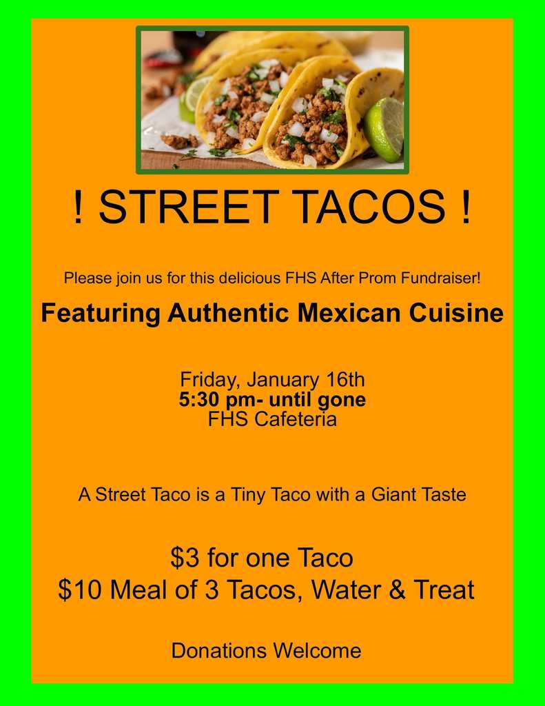 Fiesta STREET TACOS!