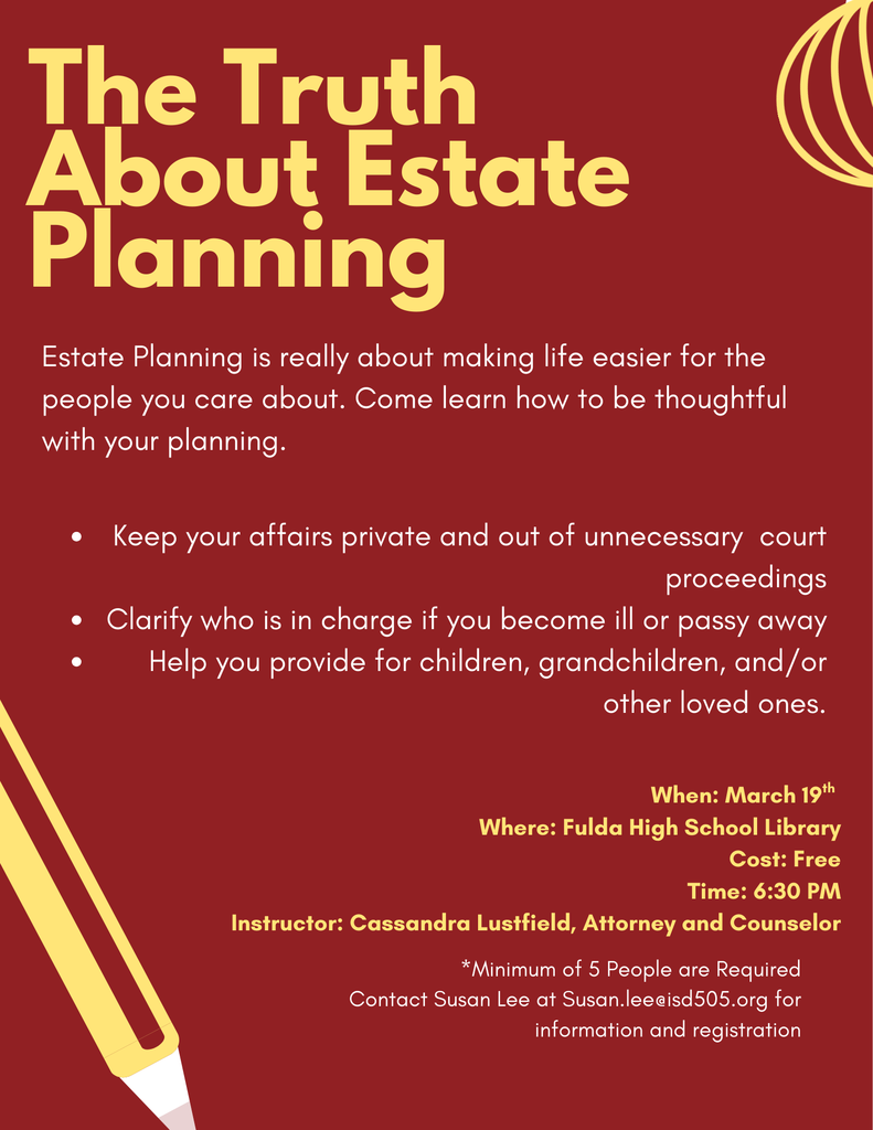 Red and Yellow Pen Illustration Class Flyer