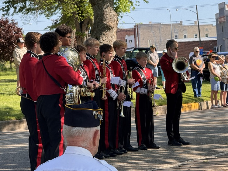at attention for gun salute