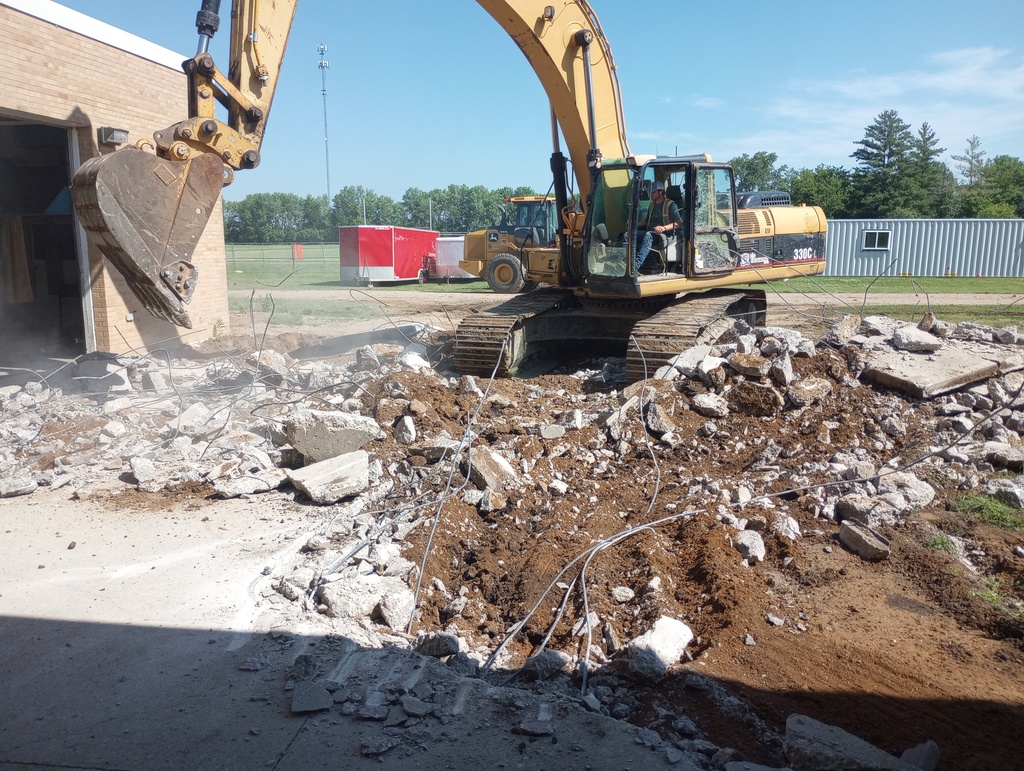 Excavation has begun on the building project.  