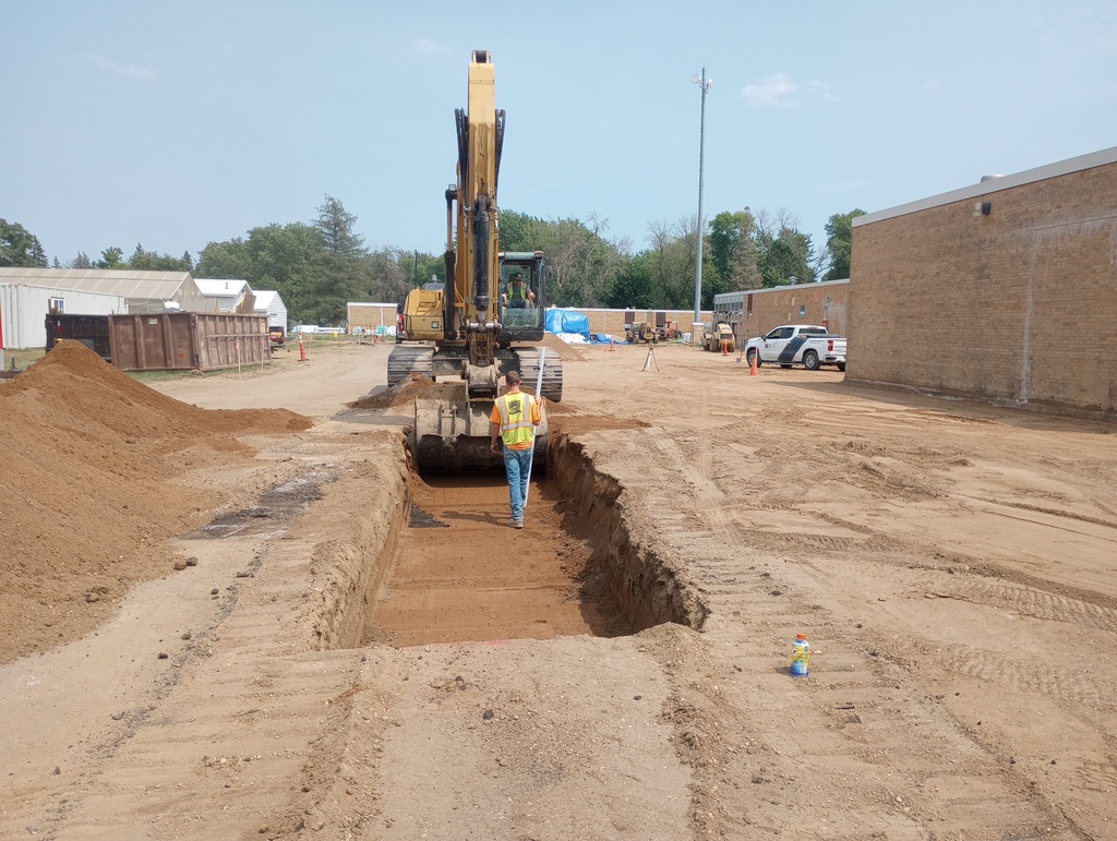 Footings began to be dug on July 23rd.