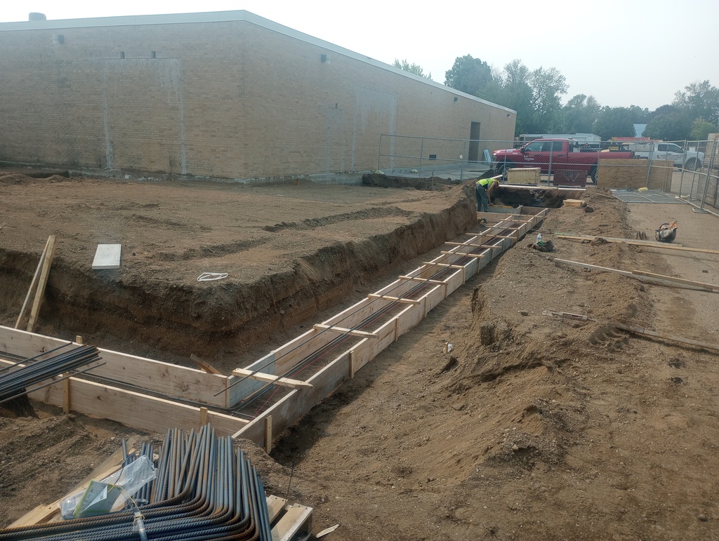 Forming of footings.