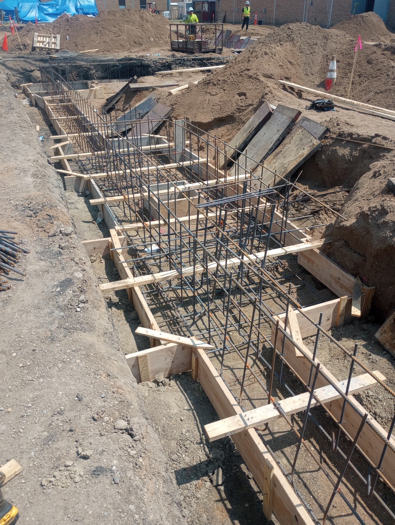 Rebar in place.