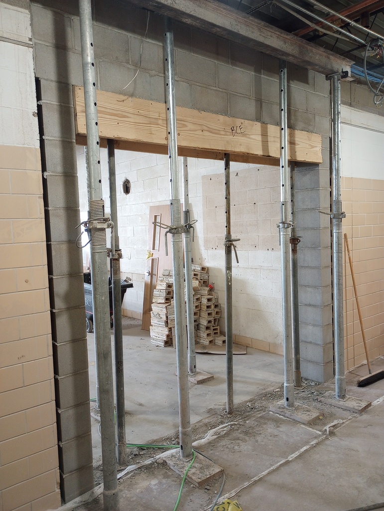 Laying block on new N-S HS corridor.