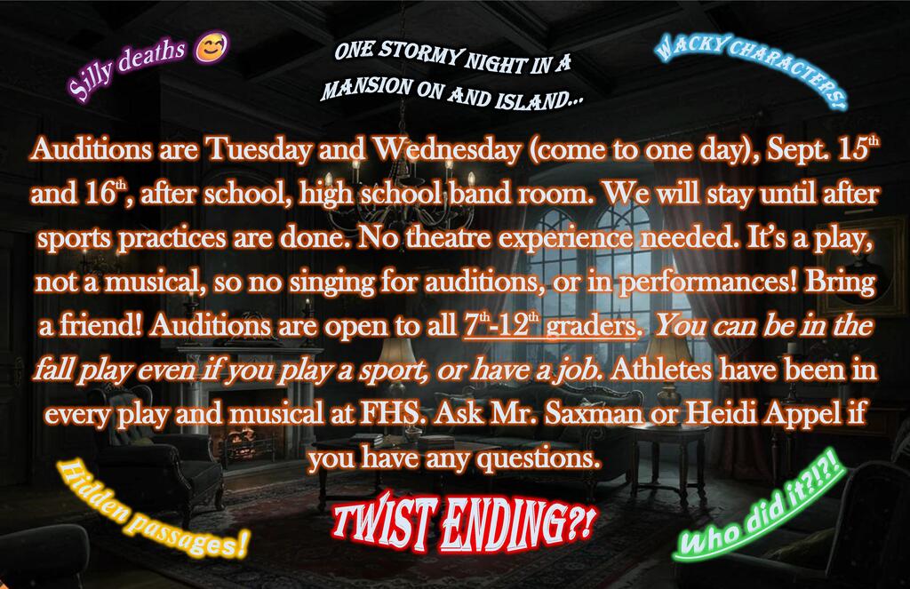 Audition information