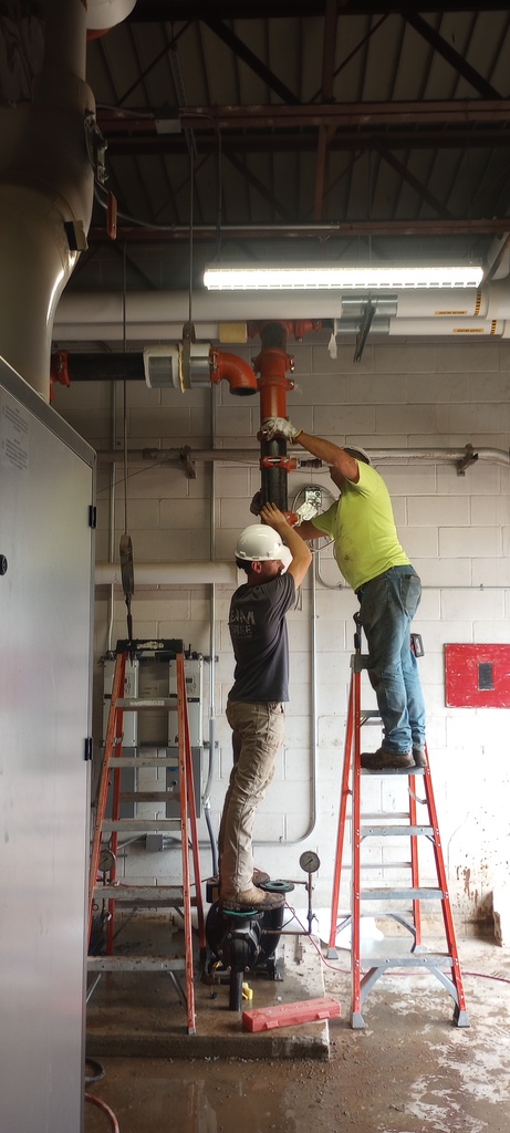 Boiler upgrades and capacity needs are being addressed prior to the heating season.