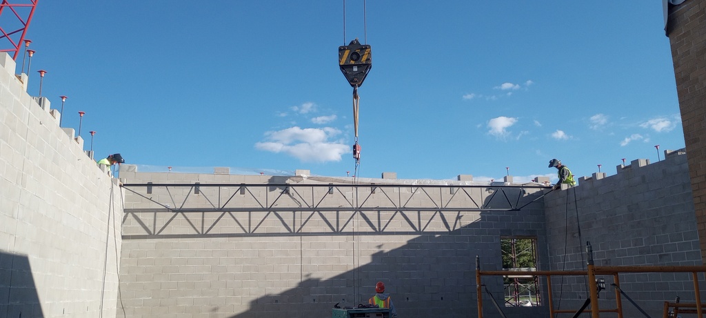 Bar joists placement for Wood Shop.